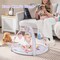 Costway Baby Play Gym Mat Thicker Tummy Time Mat with 5 Detachable Hanging